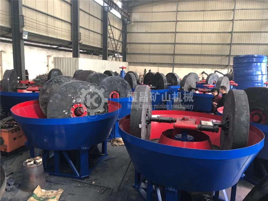 Supply New Type of Double-Wheel Wet Gold Grinder, Wheel Wet Pan Mill, Beneficiation Grinding Equipment