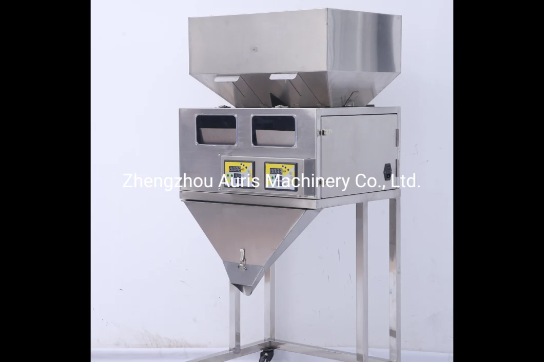 Semi Auto Double Weighing Powder Tea Leaf Granule Chilli Coffee Powder Filling Packing Machine