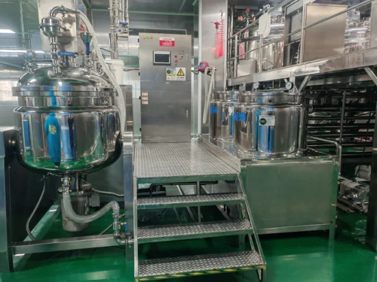 Prix ​​usine savon liquide faisant la Machine produits fluides mélange lait boisson shampooing détergent cosmétique homogénéisateur mélangeur 500L